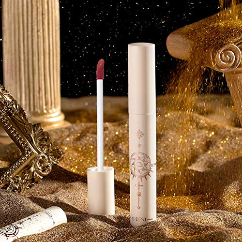 12Pcs Astrology Matte Liquid Lipstick Set Long Lasting Waterproof Red and Black Lip Gloss Makeup