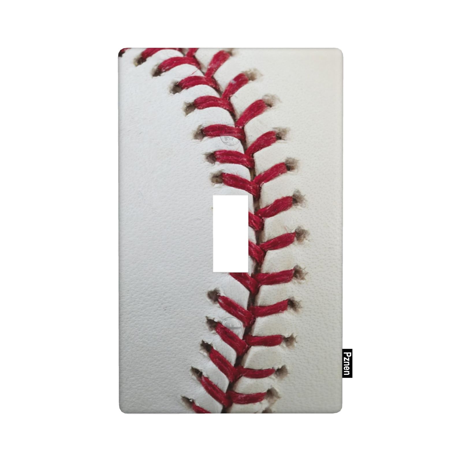 Pznen Baseball Stitching 1 Gang Wall Plate Single