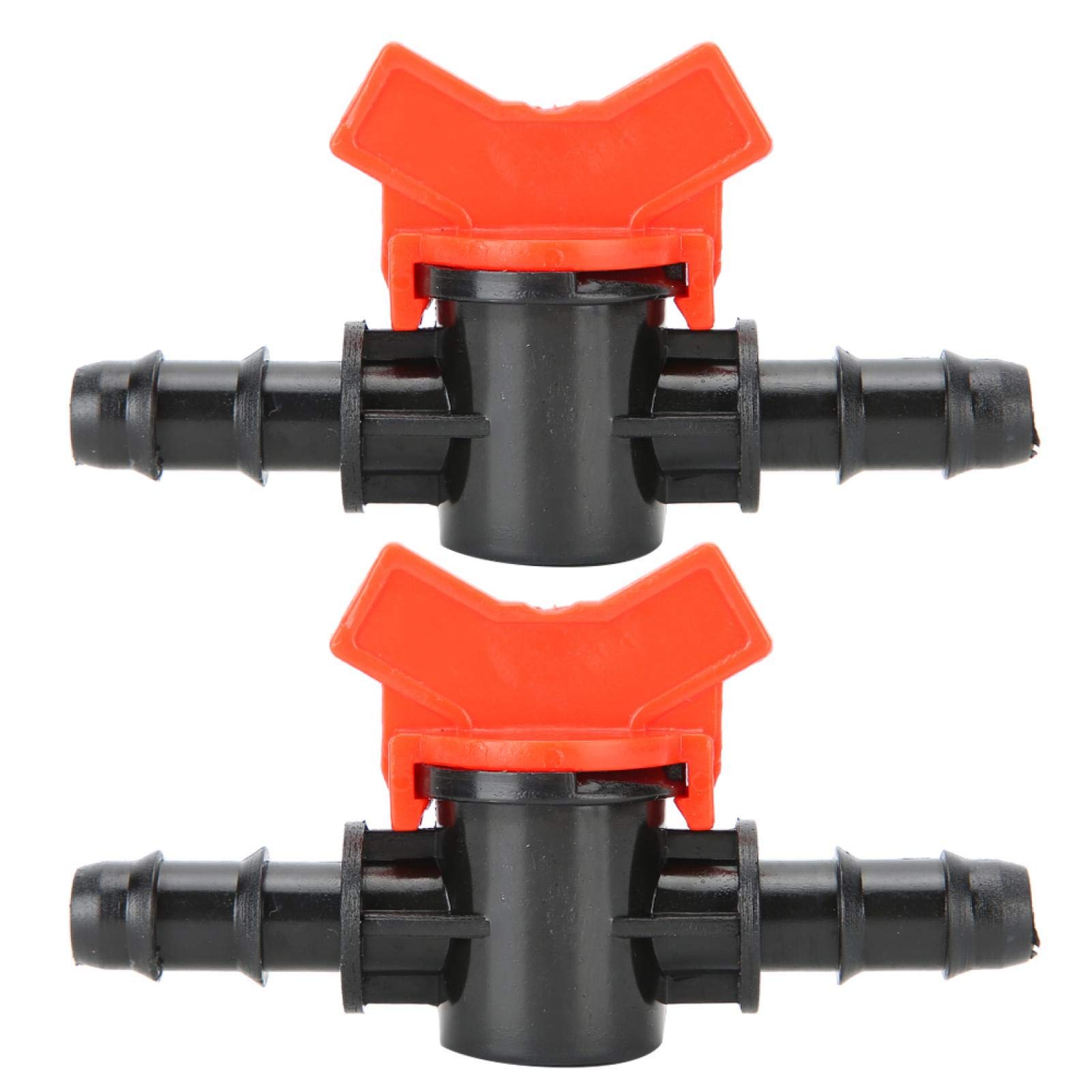 2PCS Aquarium Water Flow Control Valve Plastic Aquarium Air Flow Control Regulator Valve Fish Tank Hose Pipe Connector [10mm] Air Pump Accessories