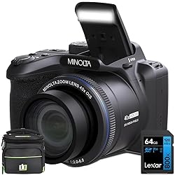 Minolta MN40Z-BK 20 MP / 1080P FHD Bridge Camera