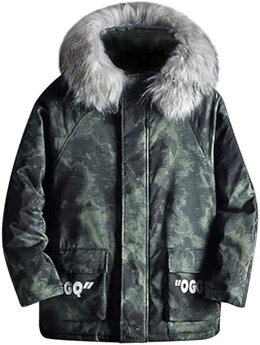 WANGXIAO Chaqueta Plumón Hombre Chaqueta Acolchada Hombre Chaqueta