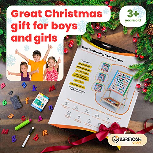 5 YARMOSHI+Blackboard+Whiteboard+Double+Sided+Adjustable