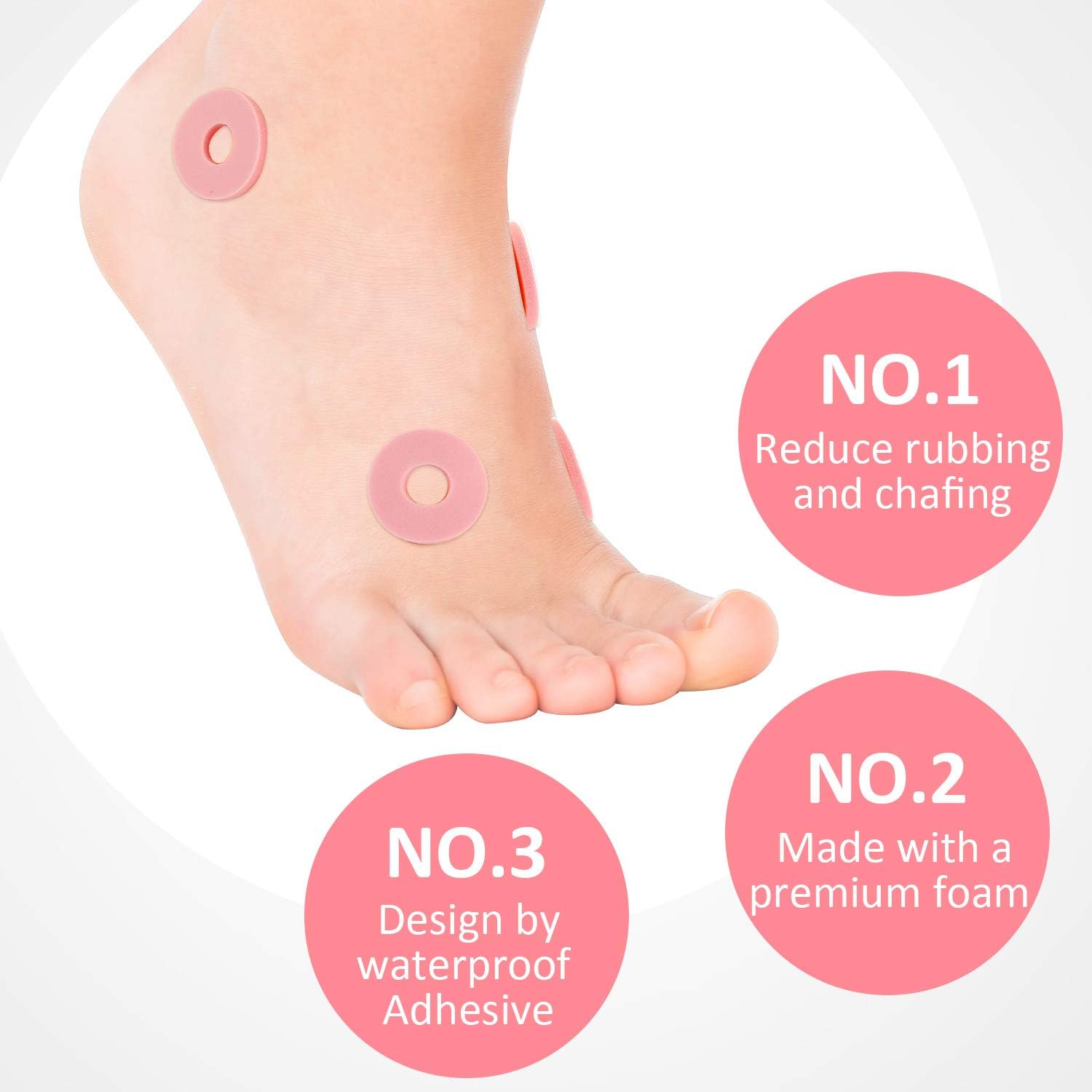 Foam Callus Cushions 36 Pieces Waterproof Callus Pads Soft Toe Protectors for Feet Heel Reducing Rubbing: Health & Personal Care