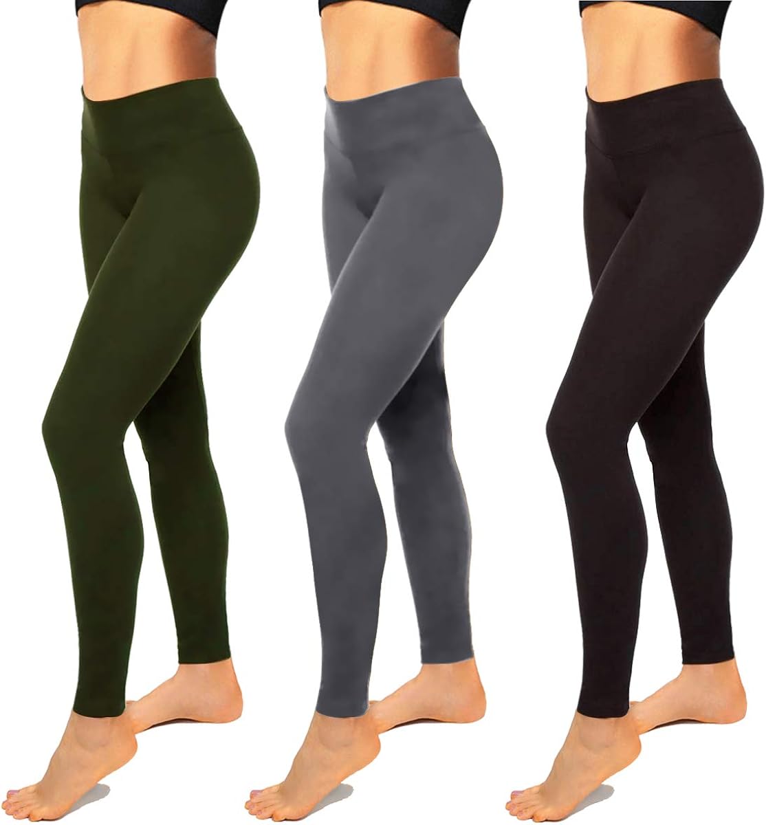 Womens Leggings-High Waisted Black Leggings for Women-Premium Jeggings for Workout, Yoga: Clothing