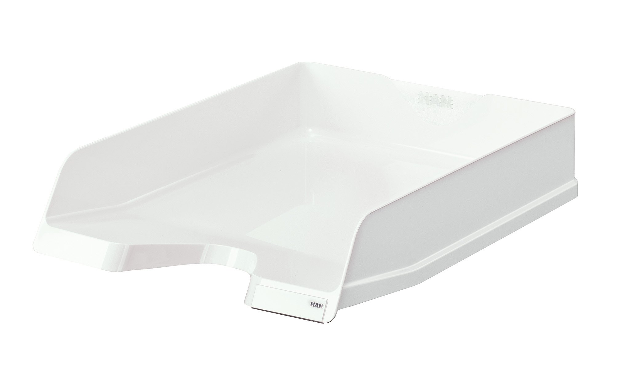 HAN Viva Letter Tray DIN A4 / C4, Stackable, with Clip, High-Gloss White