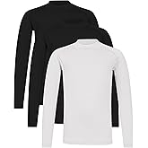 TeGlraddix Youth Boys ＆ Girls Thermal Compression Shirt Long Sleeve, Athletic Fleece Base Layer Undershirt Football Baseball