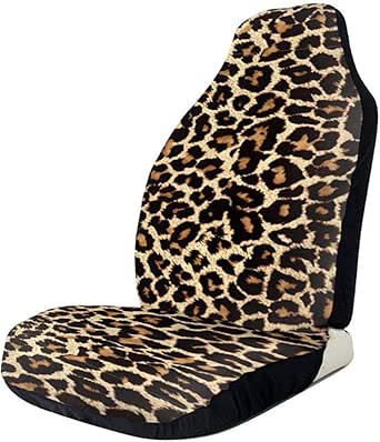 Diseño de leopardo gráfico divertido protector de fundas de asiento