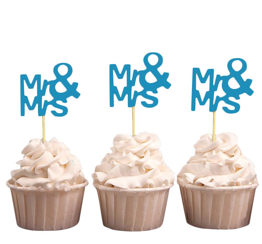 Darling Souvenir Wedding Cupcake Toppers Party Dessert Decorations - Pack Of 40