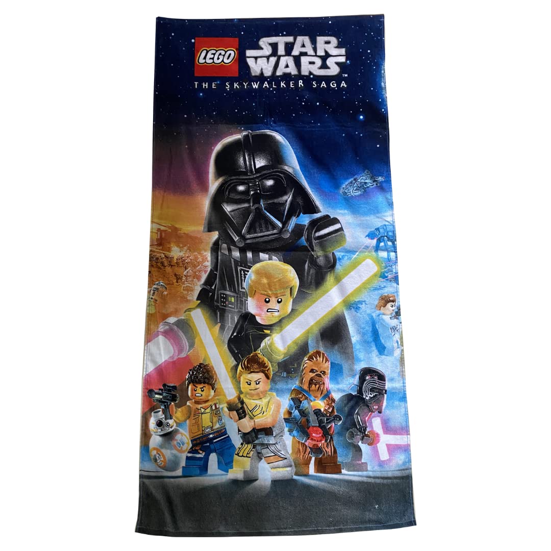 Franco Lego Star Wars Classic Kids Super Soft Cotton Bath/Pool/Beach Towel, 58 in x 28 in