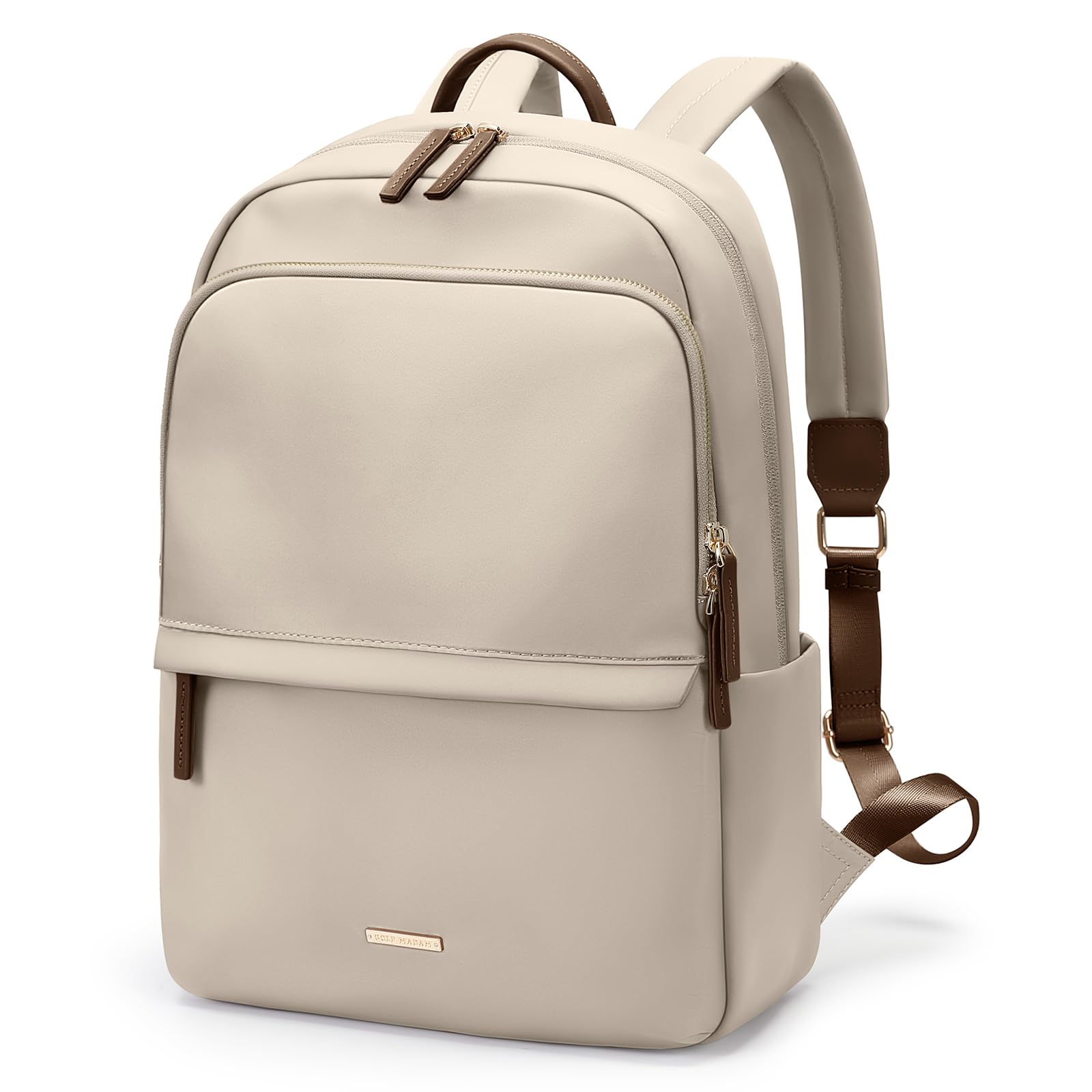 Leather Laptop Backpack for Women, Travel Backpack Purse Fits 15.6 Inch Laptop, CLUCI Leather Laptop Backpack for Women 15.6 inch Computer  main image 4
