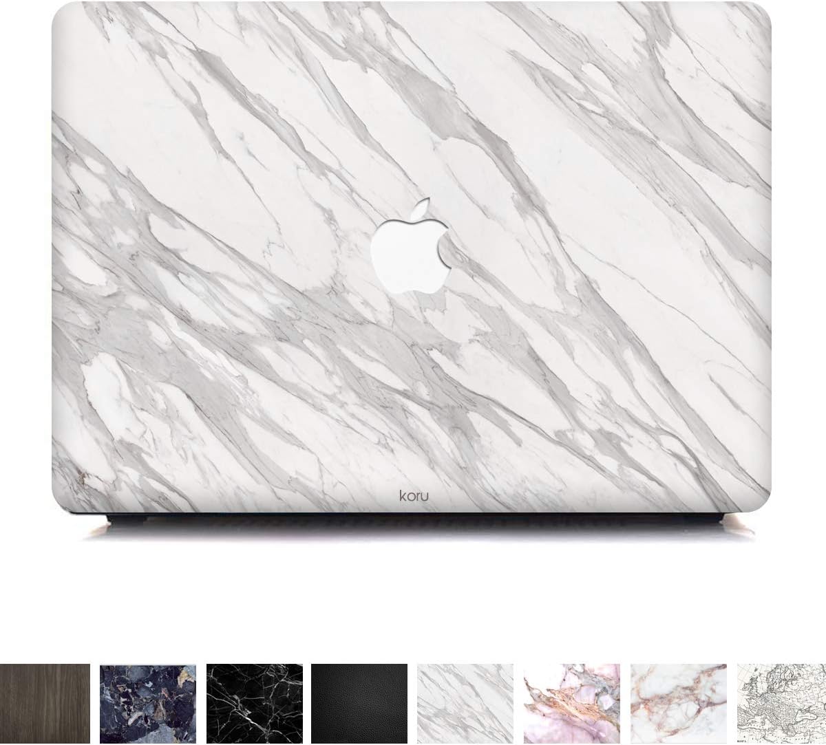 Koru Premium Minimalist White Marble Vinyl Decal Skin Sticker Case Cover for MacBook Pro 13 inch Retina Without CD Drive (Models A1425 and A1502)