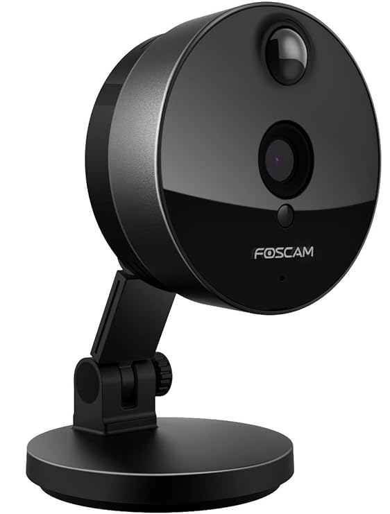 Foscam C1 V2 (Italienische Version) Kamera IP WLAN HD 720p (1,0 Megapixel), Nachtsicht 8 m, Bewegungsmelder mit PIR-Sensor, E