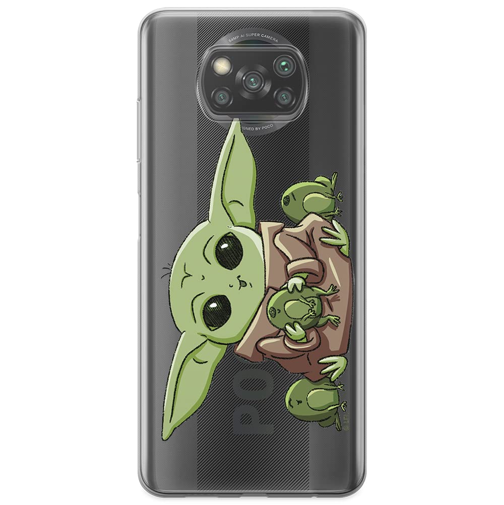 ERT GROUP mobile phone case for Xiaomi POCOPHONE X3 original and officially Licensed Star Wars pattern Baby Yoda 014 optimally adapted to the shape of the mobile phone, partially transparent