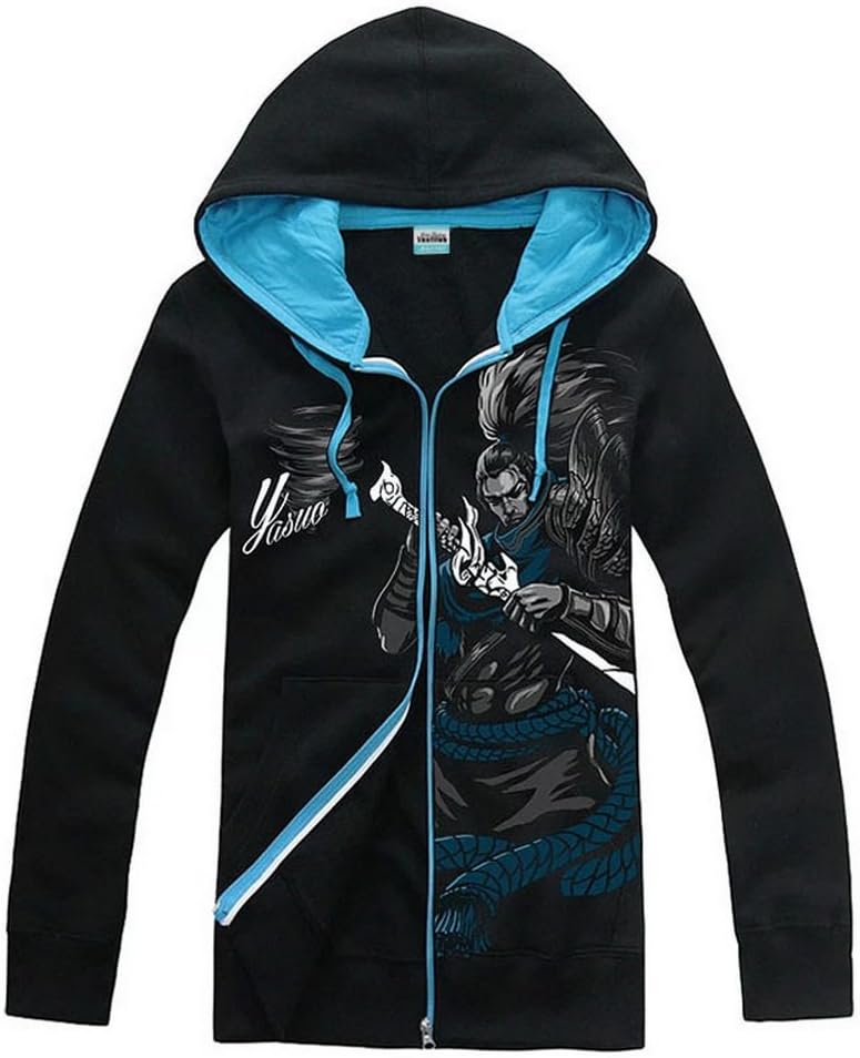 Xcoser Fashion LOL Hoodie Winter 2015 Zipper Sweatshirts Glowing Men's Clothing