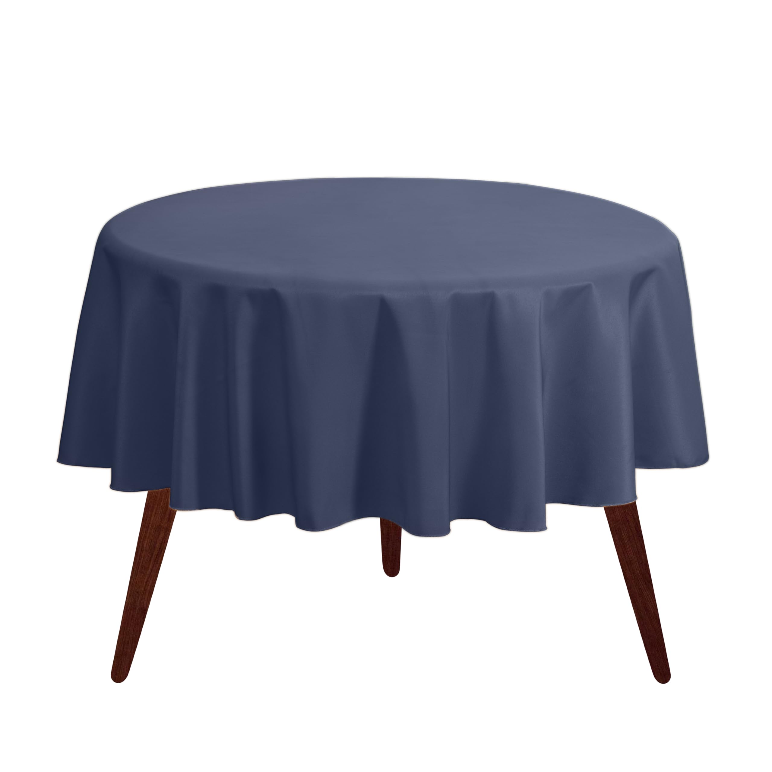 Gee Di Moda Round Tablecloth - 108 Inch Navy Blue