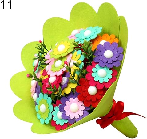 Jujubezao Giocattolo Per Bambini Realizzato A Mano In Tessuto Non Tessuto Motivo Mazzo Di Fiori Idea Regalo Per Bambini Amazon It Casa E Cucina