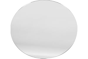 CRAFT AND PARTY Craft & Party Round Glass Mirror - 3.8mm Thickness - Wedding Banquet Table Centerpieces, Rounded Smooth Edges (Sets of 12) (8")