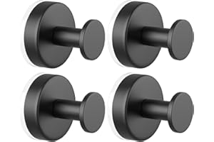 PMMASTO Suction Cup Towel Hooks, Shower Hook for Inside Shower, Stainless Steel No Drill Bathroom Hook Towel Rack Robe Hook S