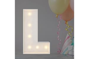 JOYBOX DESIGN 2FT Marquee Light Up Letters, Marquee Letters L, Mosaic Balloon Letters for Birthday Party Decorations, Marry Me Light Up Letters, Baby Marquee Letters for Decor, Wedding Decor