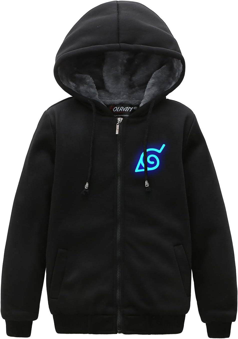 HOLRAN Naruto Noctilucent Akatsuki Thicken Jacket Cosplay Sweater