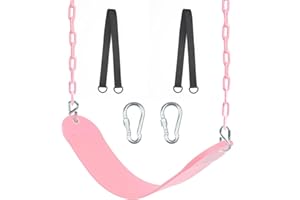 NOSTIFY Swing Seat, 66" Heavy Duty Coated Iron Chain Sensory Swing, Therapy Swing Seat,Outdoor Playground Swing Set Accessori