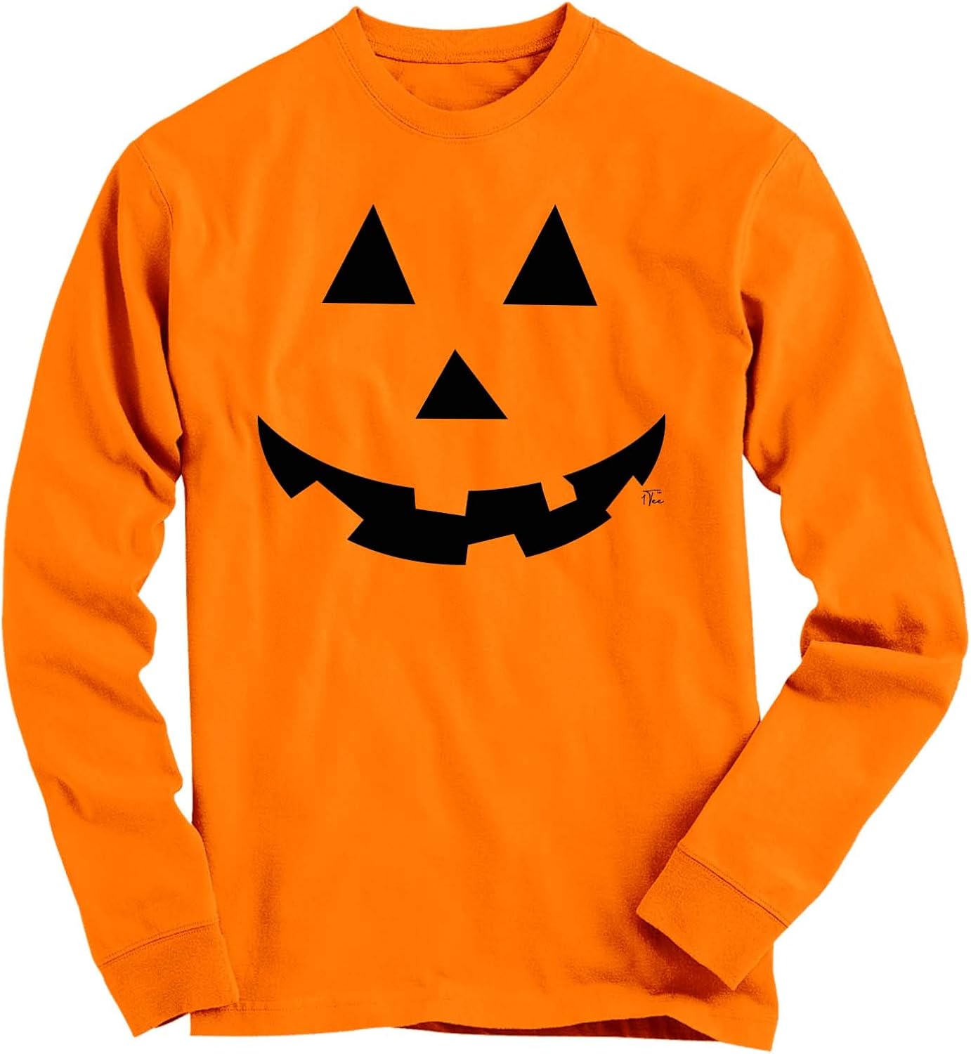 1Tee Boys Halloween Pumpkin Face Sweatshirt Jumper Orange 56 Years