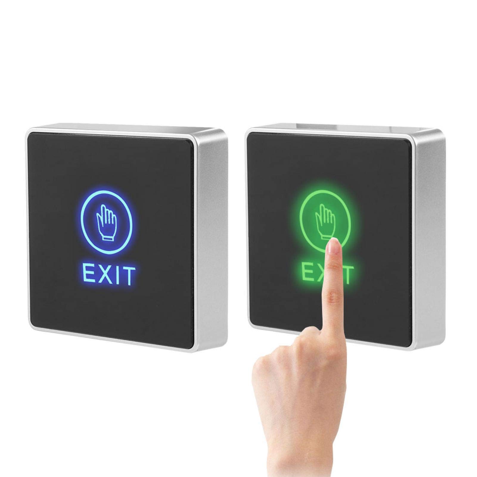 Door Touch Exit Release Unlock Button Switch Panel LED Light for Door Access Control System