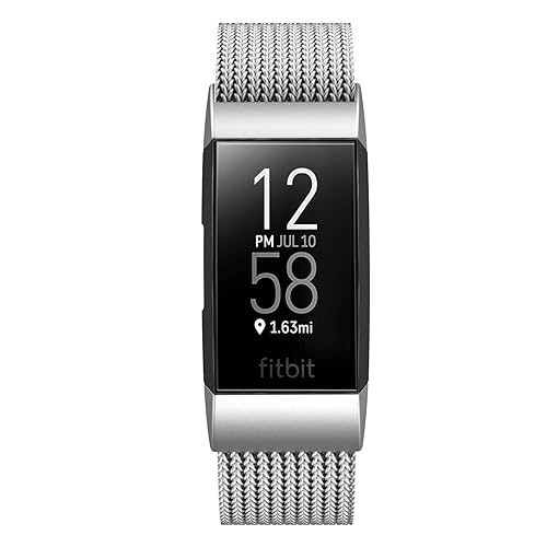 Meikeio Stainless Steel Metal Bands for Fitbit Charge 4/Charge