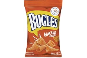 Bugles Crispy Corn Snacks, Nacho Cheese, Snack Bag, 3 Oz (Pack of 6)