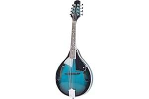RiToEasysports Mandolin Instrument, ME-22 Basswood Stone Green 8 String Musical Performance Mandolin for Beginners Adults Tee