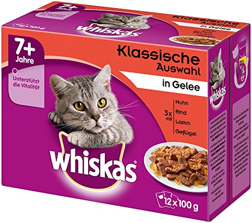 whiskas 7 + Comida para Gatos &ndash; alimento h&uacute;medo Gatos a (Selecci&oacute;n cl&aacute;sica.)