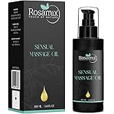 Rosamix Sensual Massage Oil COLD PRESSED - 100% Pure and Natural Moisturizing Face, Body, Skin Care, 100ml