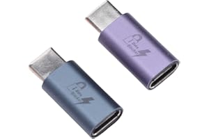 Yobadam 2PCS USB C Data Blocker, Aluminum Alloy Anti Juice Jacking Safe Charger, PD 240W Fast Charge Blockers with Secure Cha