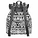 Vbiger Canvas Backpack for Women & Girls Boys Casual Book Bag Sports Daypack (Elephant Black)