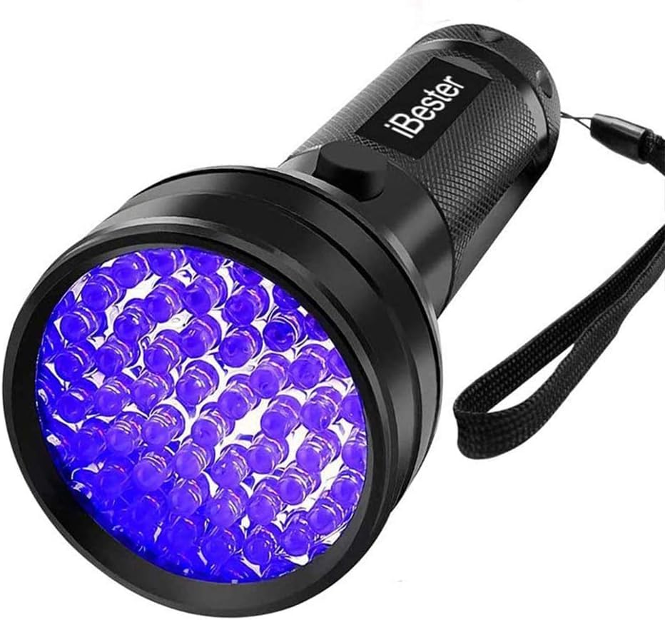 UV Flashlight Black light UV Light, iBester 51 LED Ultraviolet Blacklight Pet Urine Detector For Dog/Cat Urine, Dry Stains, Bed Bug, Matching with Pet Odor Eliminator