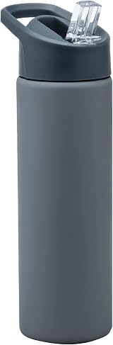 Smash Stainless Steel Drink Bottle 750ml with Sipper Grey