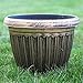 Rustic Flowerpot 10 Planter for Garden Patio Office Ornaments Home Decor Long Lasting Reusable Light Weight (Gold-S)