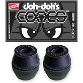 Shorty's Skateboard Bushings Doh Doh's Cones with Washers Black 100A Hard