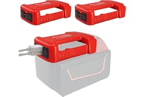 Fybemax 2 Pack USB Charger Adapter for Milwaukee M18 18V Battery with USB & Type-C Fast Charging Power Wheel Adapter USB Charger (Adapter Only)