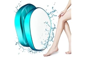 MORIX Crystal Hair Eraser for Women and Men, Reusable Crystal Hair Remover Painless Exfoliation Hair Removal Tool for Back Arms Legs (Blue)