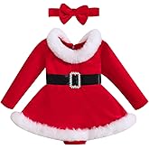 Toddler Baby Girl Christmas Dress Santa Claus Dress Princess Dress Cute Christmas Outfit