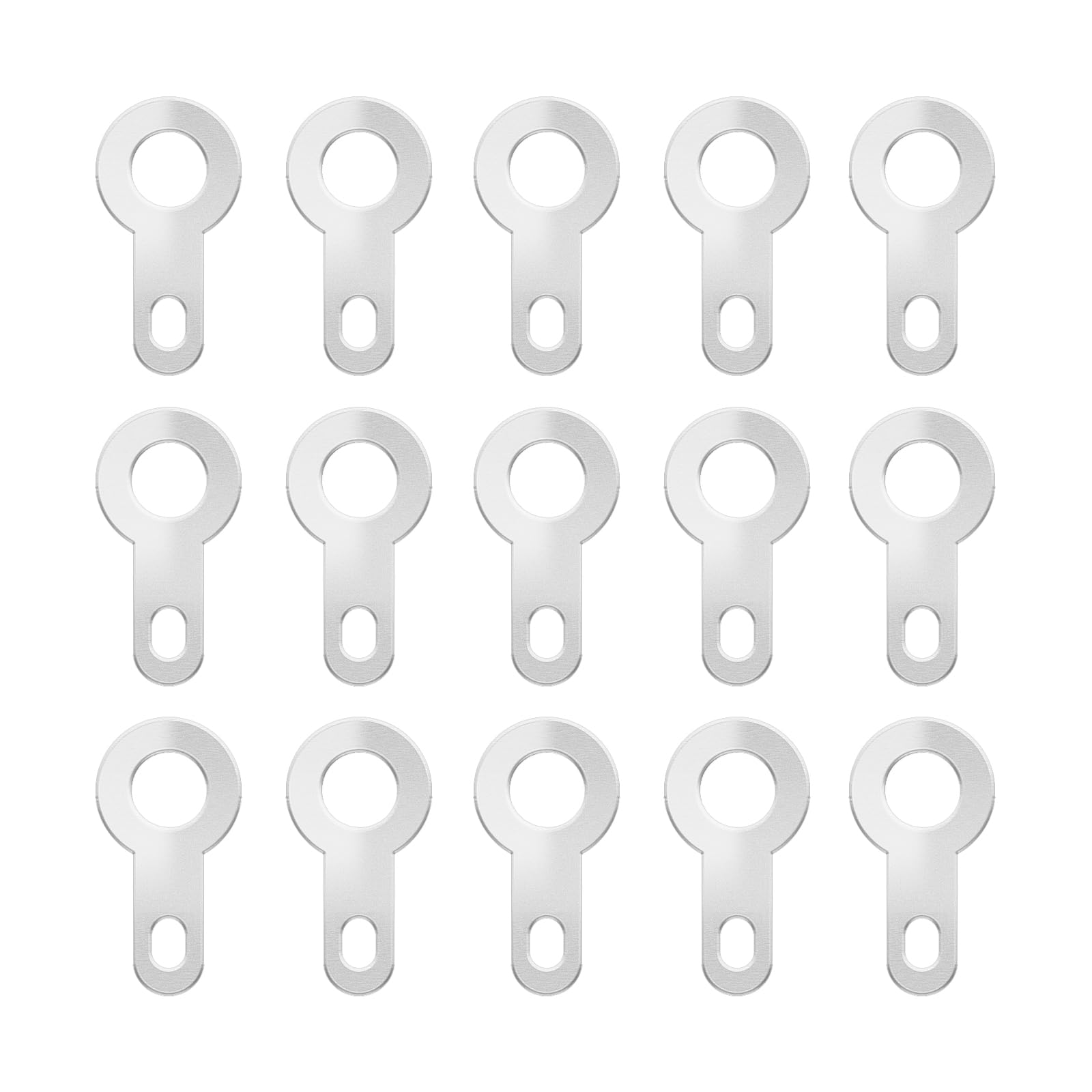 EMSea 200PCS Crimp Ring Terminal 3.2mm Solder Tag Lug Plate Bare Ring Terminal Connector Crimp for Micro Motors Tape Recorder Cores Silver-Plated Copper