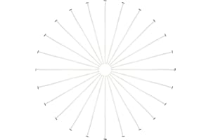 Tegg Head Pin 200PCS Silver 40mm 304 Stainless Steel Flat Head Pins Eye Pins Eyepins Needles Findings for Jewelry Making DIY Craft