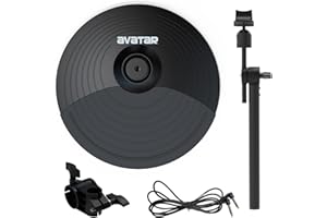 HXW 10" Dual-zone Cymbal With Choke Universal Expansion Cymbal Bundle for Electronic Drum Set