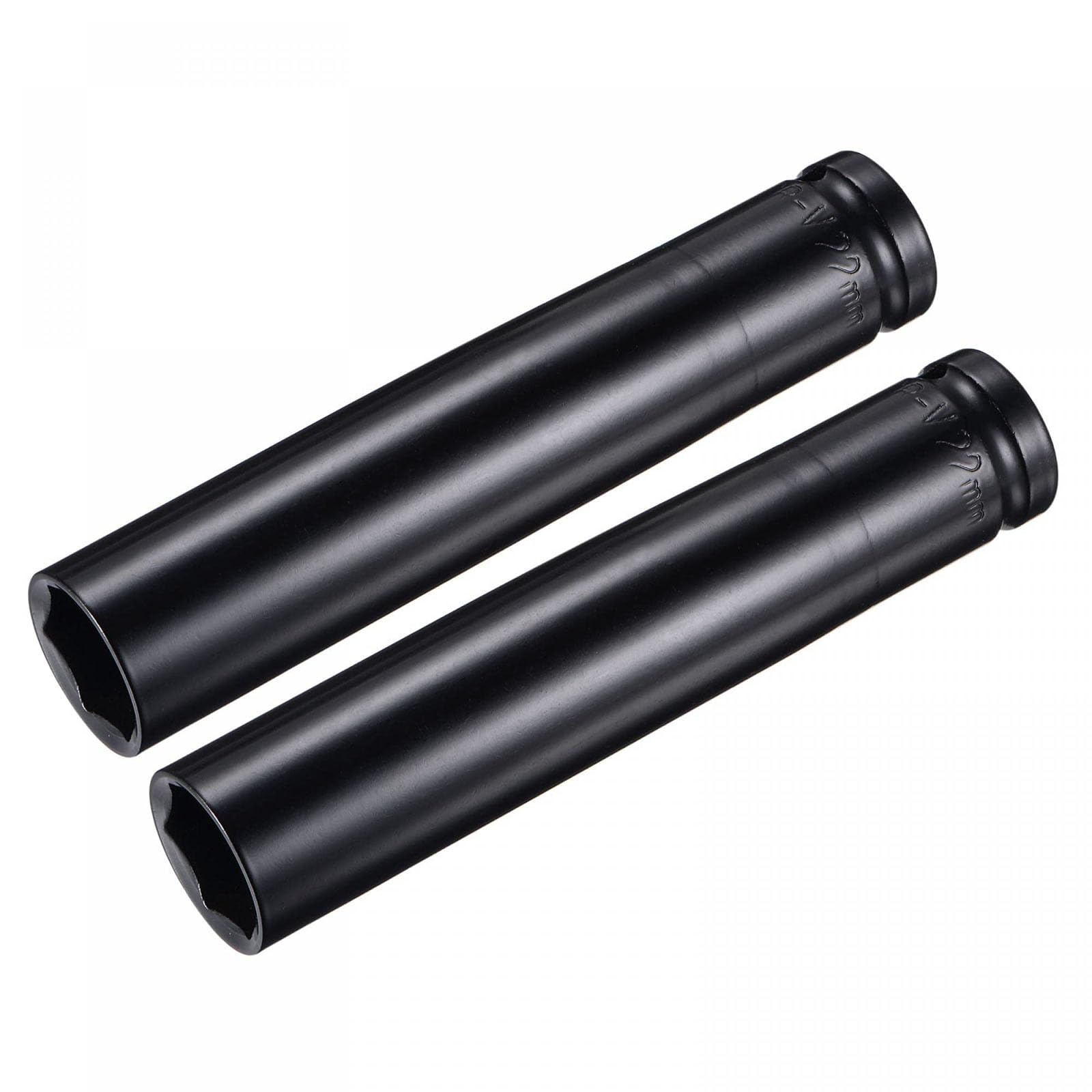 TA-VIGOR 2Pcs Deep Impact Socket, 1/2 Inch Drive by 22mm Deep Impact Socket, Heat-Treated CR-V Steel 22mm Socket, 1/2 Drive with 150mm Length 6-Point Socket for Home Car Repair