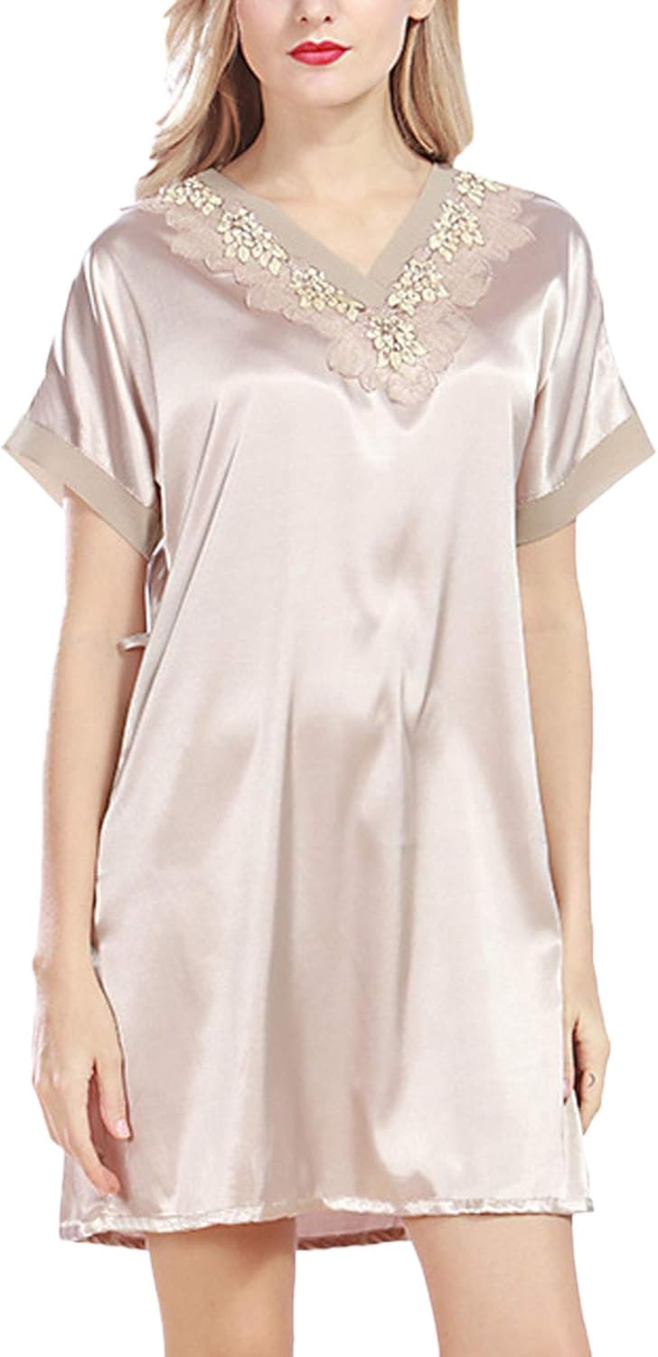 Pyjama Court Doux Pour Femme Avec Boutonnière à Manches Courtes