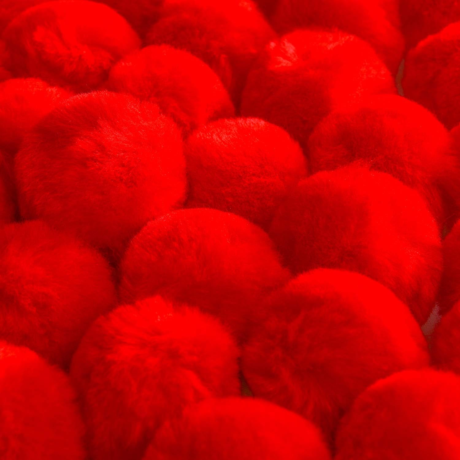 30 Pieces Acrylic Pom Poms Large Red Pompoms Halloween Costume Pom Balls Fluffy Pompom Balls for DIY Crafts Halloween Costume Supplies Party Decorations, 2 Inches: Home & Kitchen