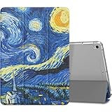 MoKo Case for iPad Pro 10.5 - Slim Lightweight Smart Shell Stand Cover with Translucent Frosted Back Protector for Apple iPad Pro 10.5 Inch 2017 Released Tablet, Starry Night (Auto Wake / Sleep)