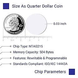 Origin-Joy 50 PCS NFC Tags, NTAG215 Blank