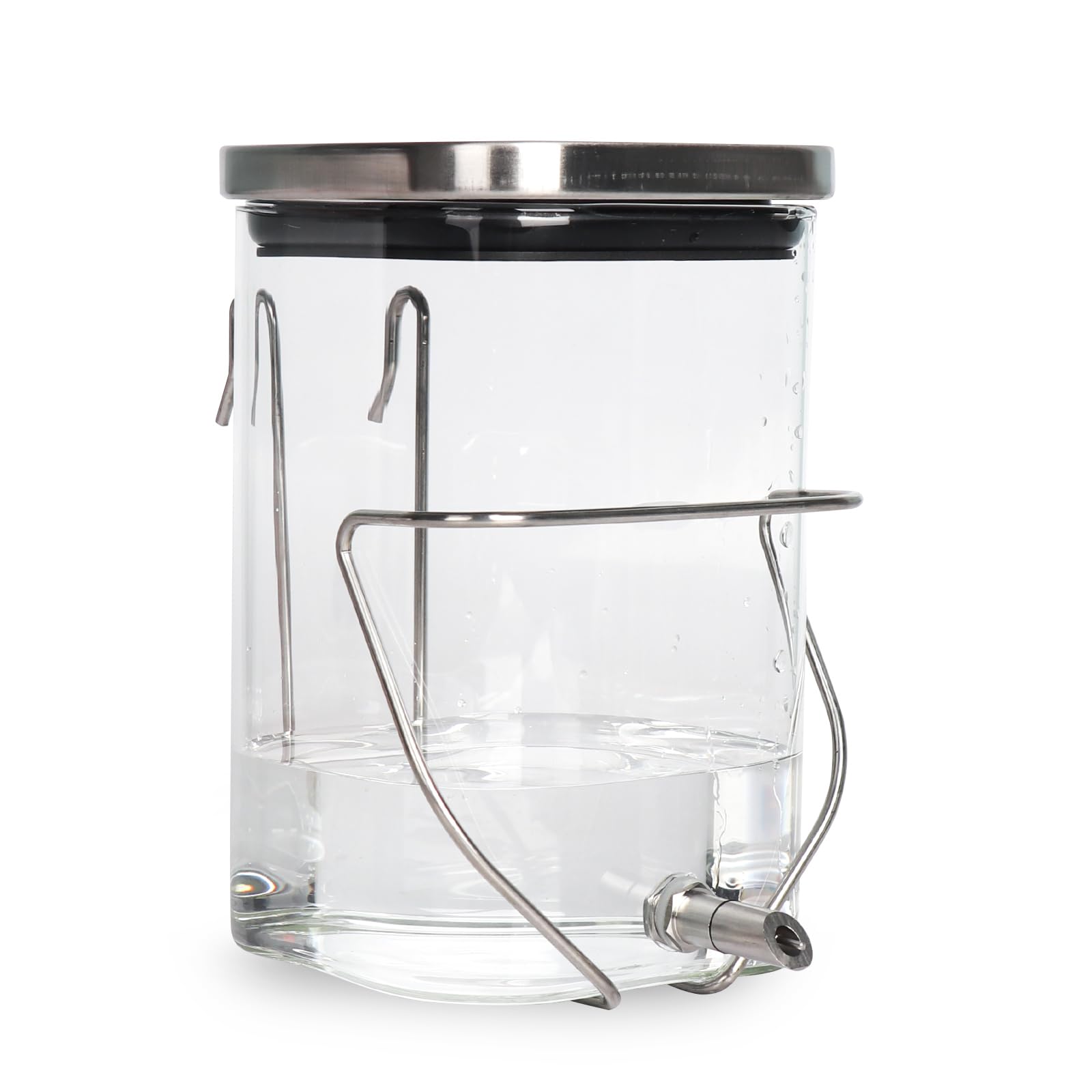 Photo 1 of HardcorePet Rabbit Water Bottle, Guinea Pig No Drip Glass Water Dispenser Hanging on The Cage, Suitable for Ferrets, Hamsters, Guinea Pigs, Rats, Chinchillas